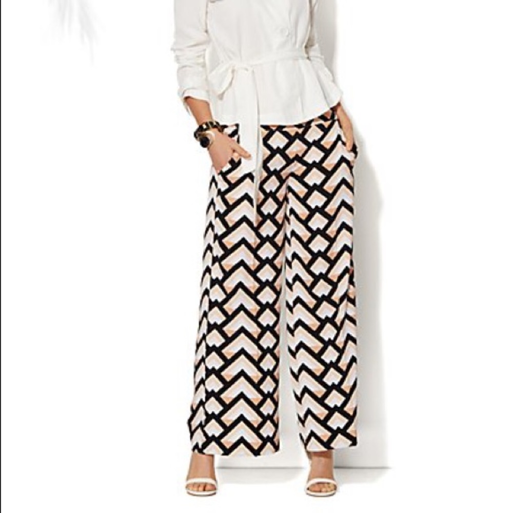 PALAZZO SOFT PANT - DIAMOND PRINT